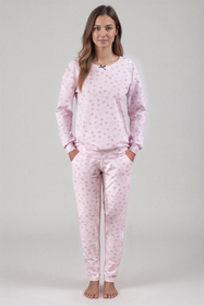 Vivisence Two-piece women's pyjama set 2023, Light Pink