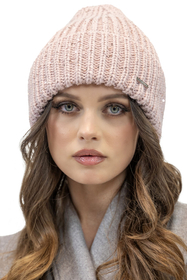 Vivisence Damen Mütze Winter Klassischen Strickmütze Stil Perfekte Passform 7088, rosa