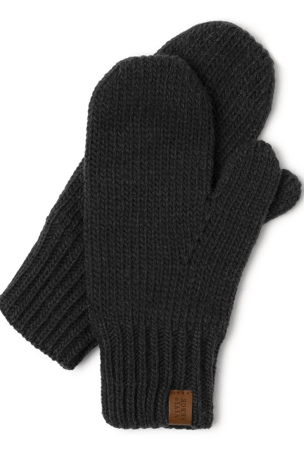 Vivisence Moufles Femme Hiver Confort Pour Les Journées Froides 7015, noir