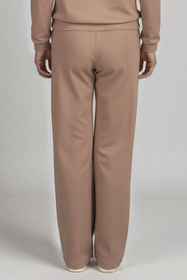 Vivisence Pantalon De Survêtement Femme Confortable Taille Élastique Jambes Larges Poches Latérales Tissu Doux Coton Mélangé Pour Sport Maison Balade Détente Quotidienne 9102, 