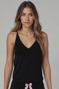 Vivisence Femme Haut de Pyjama Viscose Décolleté en V Confort Nuit 2200,