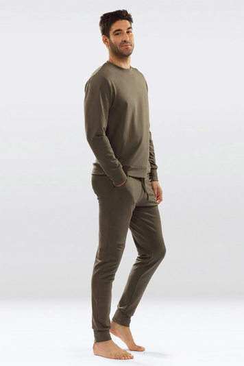 Dkaren smooth classic men's joggers Justin, Green