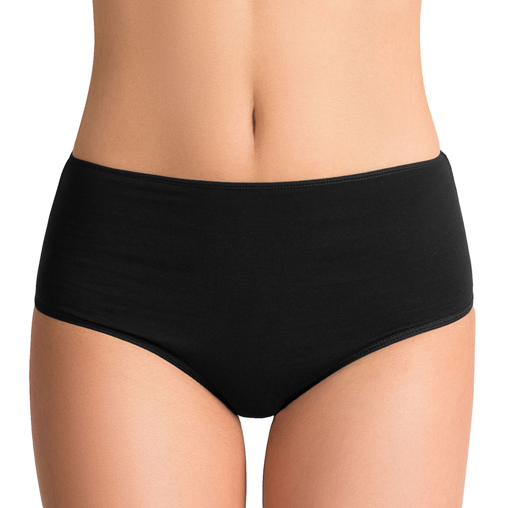 Vivisence femmes slip souple taille haute 4001, noir