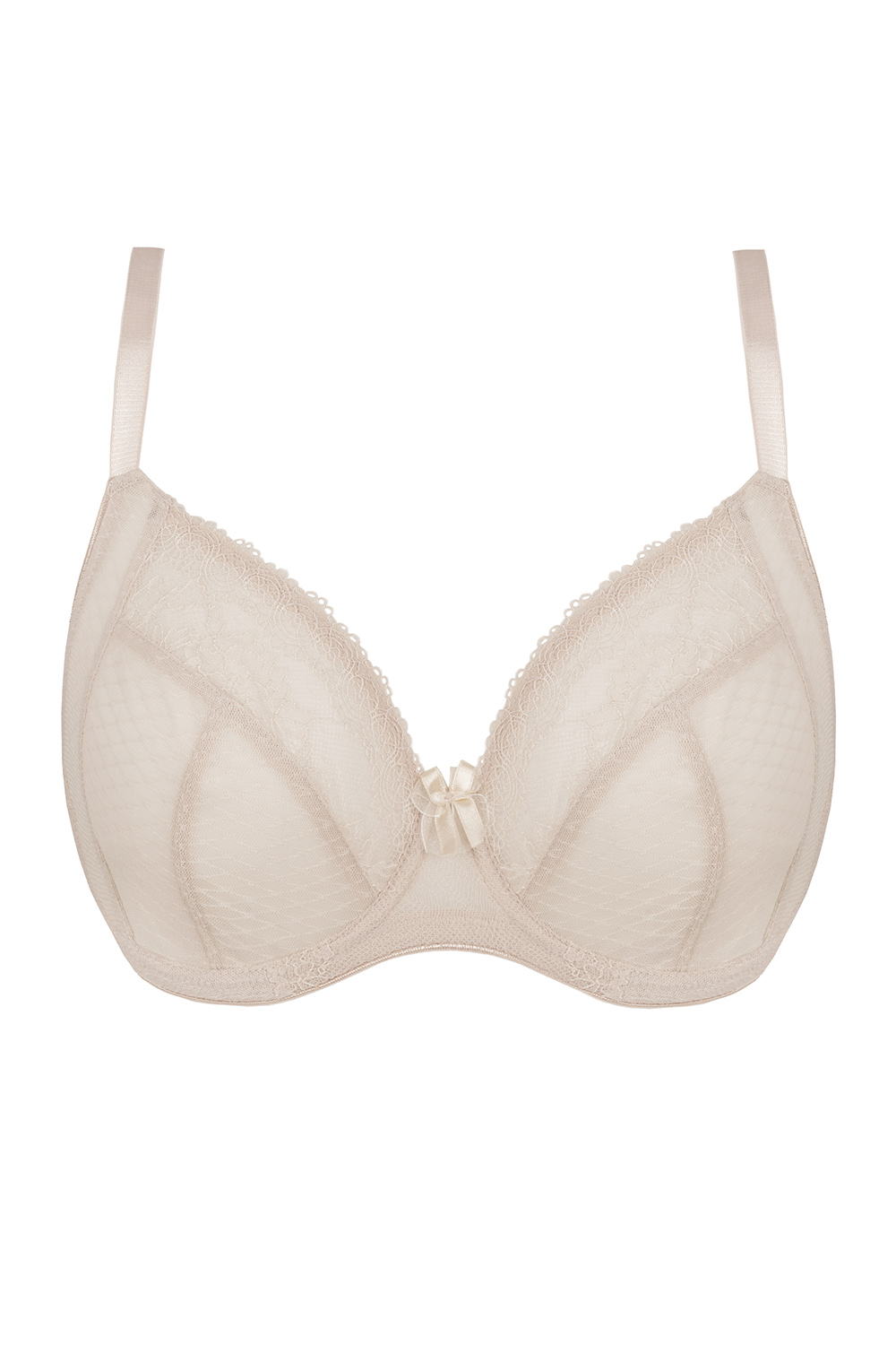Vivisence Non-Padded Bra Elegant Lace Cups Comfortable Support for Everyday 1080, 